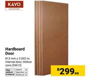 Kayo Hardboard Door-813mm x 2032m Each