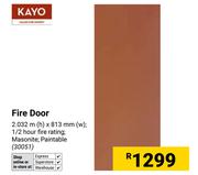 Kayo Fire Door 2032m (h) x 813mm (w)