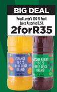 Food Lover's 100% Fruit Juice Assorted-For 2 x 1.5Ltr