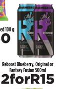 cReboost Blueberry, Original Or Fantasy Fusion-For 2 x 500ml