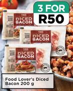 Food Lover's Diced Bacon-For 3 x 200g