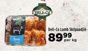 Deli Co Lamb Skilpaadjie-Per kg