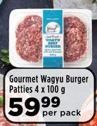 Gourmet Wagyu Burger Patties-4 x 100g Per Pack