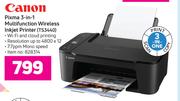 Canon Pixma 3 In 1 Multifunction Wireless Inkjet Printer TS3440