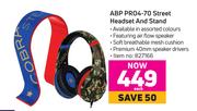 ABP Pro4-70 Street Headset & Stand-Each