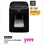 Fellowes 12C Cross Cut Shredder 456045