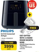 Philips 6.2L Xl Connected Airfryer HD9280/91 