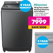 Hisense 18Kg Top Loader Washing Machine WT5T1825DT