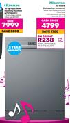 Hisense 13 Place Dishwasher H13DETG