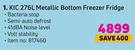 KIC 276Ltr Metallic Bottom Freezer Fridge