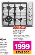 Goldair 4 Burner Gas Hob Stainless Steel GSGH-400A