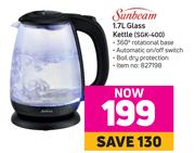 Sunbeam 1.7L Glass Kettle SGK-400