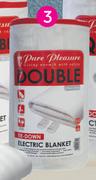 Pure Pleasure Non Fitted Double Electric Blanket 137 x 150cm