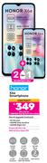2 x Honor X6a Smartphone-On 1.3GB Red Top Up Core More Data + On Promo 80