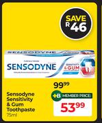 Sensodyne Sensitivity & Gum Toothpaste-75ml