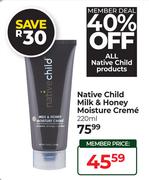 Native Child Milk & Honey Moisture Creme-220ml