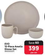 Evo 12 Piece Amelia Dinner Set-Per Set