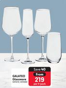 Galateo Glassware-Per 4 Pack