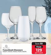 Franschhoek Glassware-Per 4 Pack