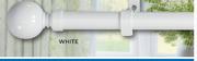 25/28MM Single & Double Expanding Rod Sets Single White