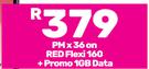 Samsung Galaxy A16-On Red Flexi 160 + Promo 1GB Data