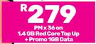 2 x Samsung Galaxy A06 Smartphone-1.4GB Red Core Top Up + Promo 1GB Data