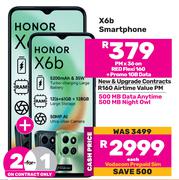 2 x Honor X6b Smartphone-On Red Flexi 160 + Promo 1GB Data