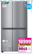 LG 643L Side By Side Refrigerator GC-B257JLYL.APZQESA
