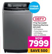Defy 17Kg Top Loader Washing Machine DTL153