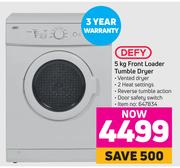Defy 5Kg Front Loader Tumble Dryer