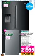 Hisense 536L French Door Fridge Plus Mora 90L Silver Bar Fridge