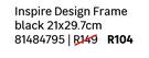 Inspire Design Frame Black 21 x 29.7cm 81484795