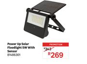 Power Up Solar Floodlight 5W With Sensor 81486301