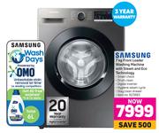 Samsung 7Kg Front Loader Washing Machine With Steam & Eco Technology