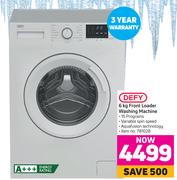 Defy 6Kg Front Loader Washing Machine