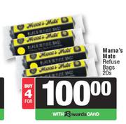 Mama's Mate Refuse Bags-For 4 x 20s Pack