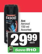 Axe Aerosol Assorted-150ml Each