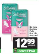 Stayfree Sanitary Pads Assorted-8s/10s Per Pack