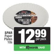 Spar Paper Plates-10 Per Pack