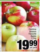 Freshline Seasons Favourite Apples-1.5Kg Per Pack