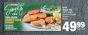 Spar Simply Veg 100% Vegan Crumbed Veggie Burgers-650g Per Pack