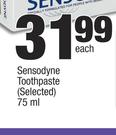 Sensodyne Toothpaste (Selected)-75ml Each