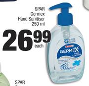 Spar Germex Hand Sanitiser-250ml Each