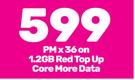2 x Samsung Galaxy A34 Smartphone-On 1.2GB Red Top Up Core More Data