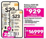 2 x Samsung Galaxy S23 5G Smartphone-On 1.3GB Red Core More Data