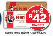 Bakers Tennis Biscuits Assorted-Any 2 x 200g