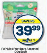 PnP Kids Fruit Bars Assorted-100g Each