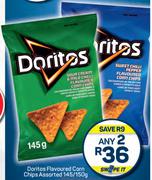 Doritos Flavoured Corn Chips Assorted-Any 2 x 145g/150g