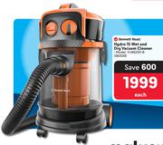 Bennett Read Hydro 15 Wet And Dry Vacuum Cleaner YLW6293-B