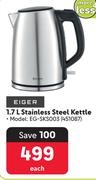Eiger 1.7Ltr Stainless Steel Kettle EG-SKS003